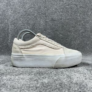 Vans Classic Slip-On Stackform Women’s Size 8 Marshmallow Cream Platform Shoes